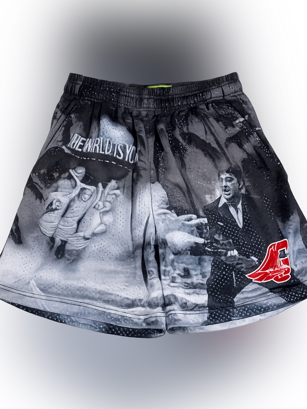GOODS By Dax /// Men’s Scarface "The World is Yours" Mesh Shorts - Size L